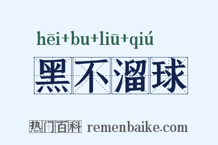 黑不溜球是什么意思的图片